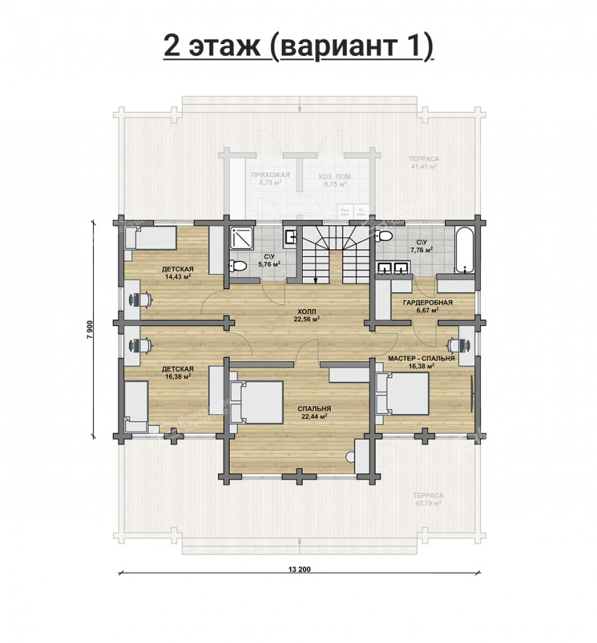 Дом из клееного бруса VZ-376  